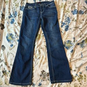 Girls love indigo jeans size 12 embellished/embroidered